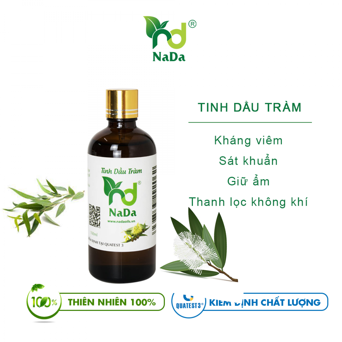 Tinh dầu Tràm Trà – Tea Tree NaDaOils