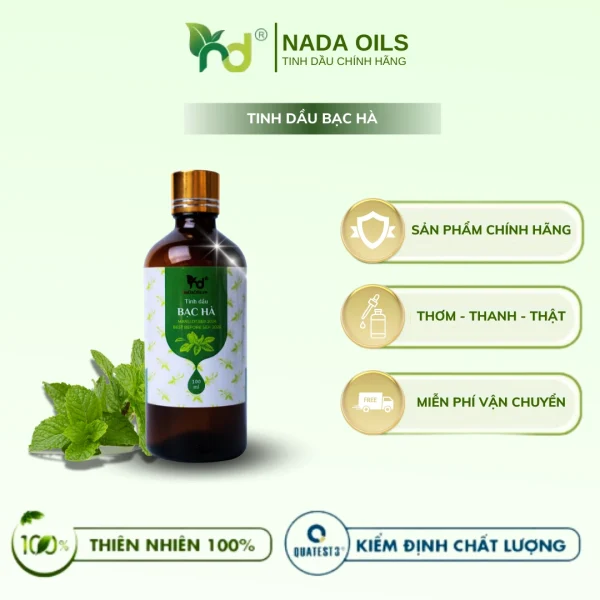 Tinh Dầu Bạc Hà Nguyên Chất 100% Thiên Nhiên (Peppermint) - Hình ảnh 4