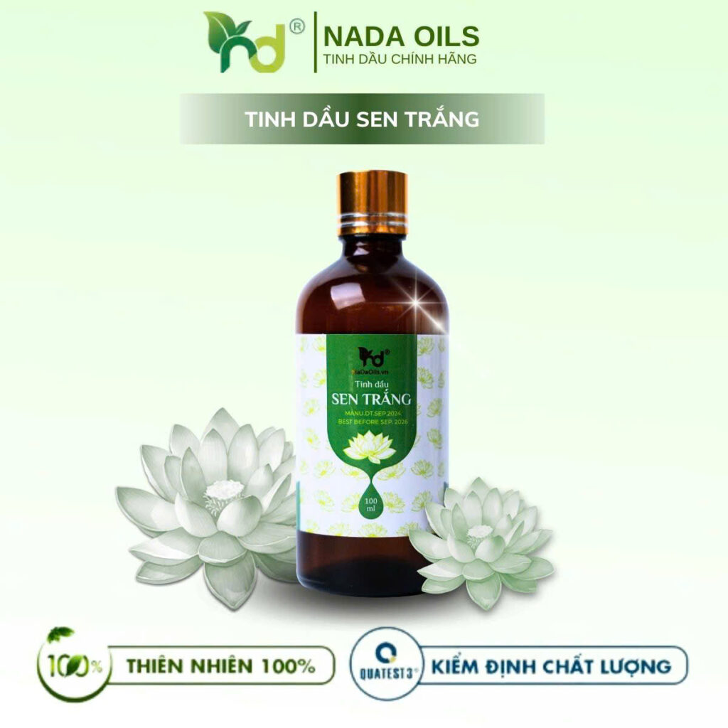 tinh dầu sen trắng