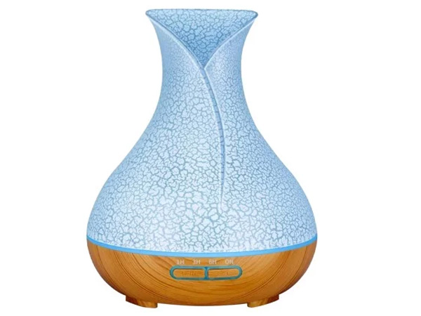Máy khuếch tán Aroma cổ cao vân rạn trắng 500ml