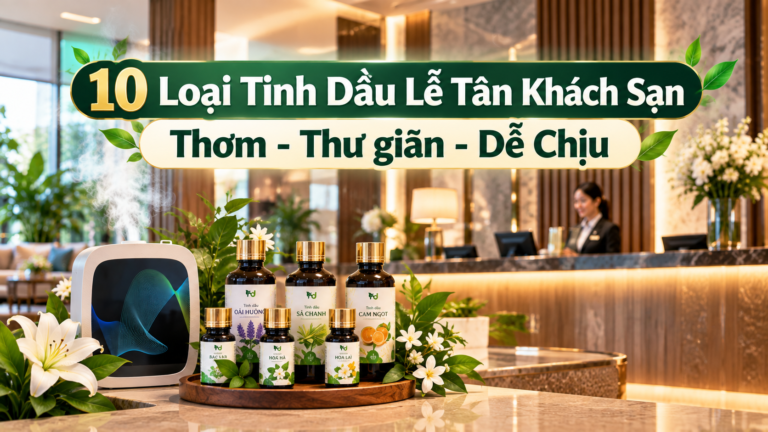 10 Loại Tinh Dầu Lễ Tân Khách Sạn Thơm, Thư giãn, Dễ Chịu